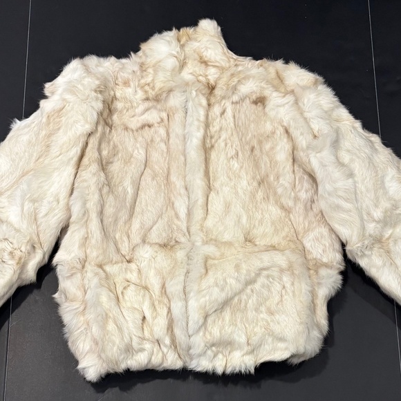 Women's Rabbit Fur Jacket by "Elan" 1980's Size Large - Picture 1 of 6